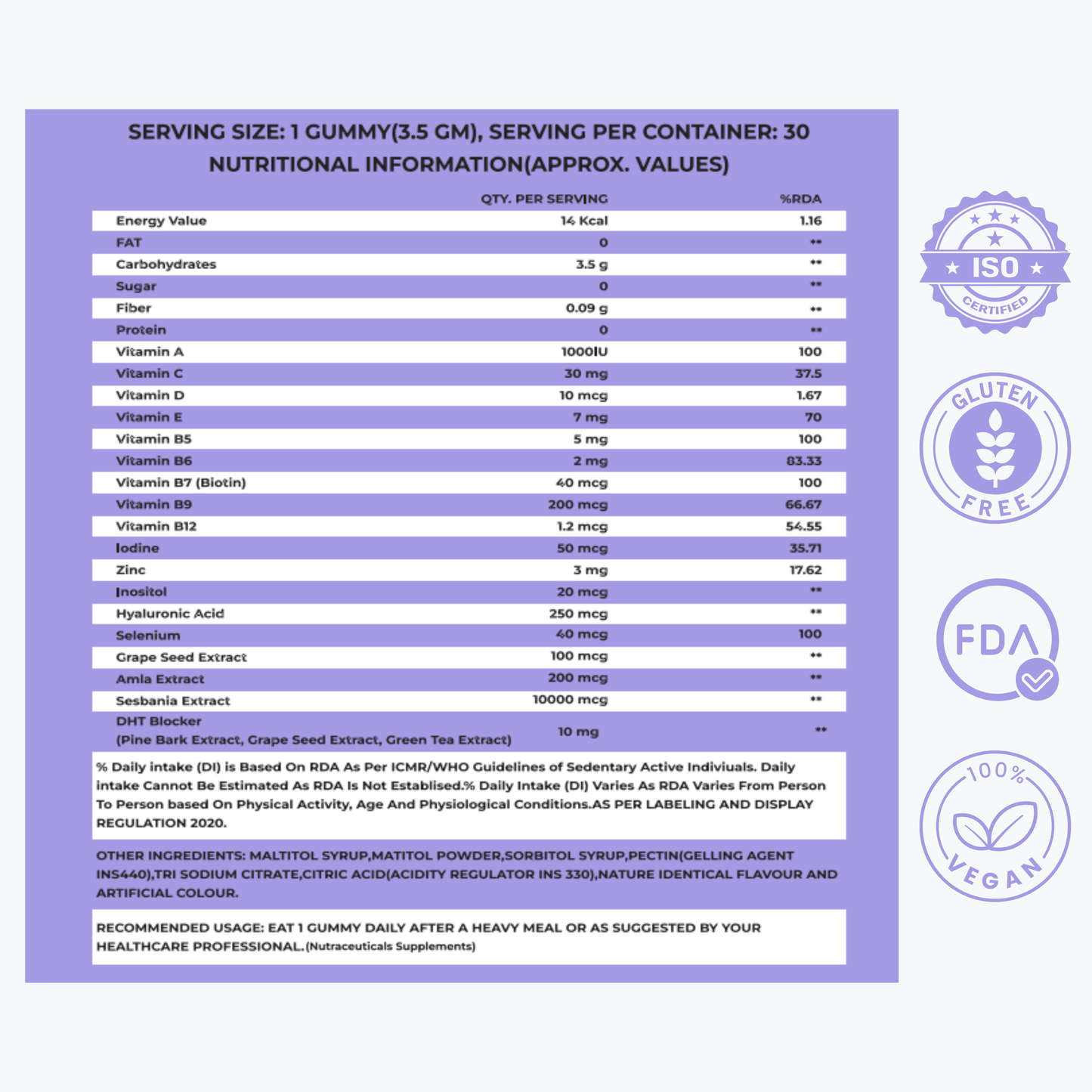 Lush - Hair Growth Gummies